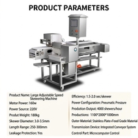 Machine à brochettes de viande automatique, directement de l'usine, machine à brochettes entièrement automatique, taille personnalisée disponible