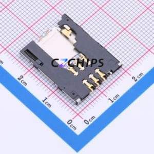 1981959-1 SIM Card Connector SMD Connector Self-Return Type Mini SIM Card Card Holder 1.87mm - Product Image 2