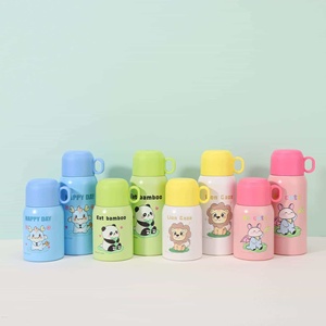 Cartoon 316 Stainless Steel Leak-Proof Double Wall Vacuum Insulated <b>Thermos</b> <b>Cup</b> 6-12 Hours Thermal Insulation Portable Handle - Product Image 1