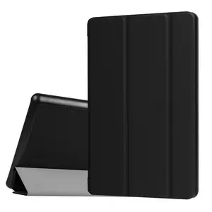 High Quality Customized Solid Color Hard Case Leather Exterior Universal Case For Tablet Hd 8