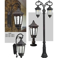 Lampe murale extérieure rétro moderne et créative avec source lumineuse LED étanche IP65, prix d'usine bas pour usage domestique