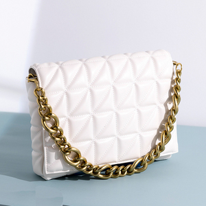 Sac à Main Femme Marque 2022, Sacs Bandoulière Matelassés à Chaîne Épaisse, Pochette et Sac à Main pour Dames - Product Image 1