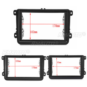 Cadre d'intégration 2 DIN pour autoradio CD/DVD, pour tableau de bord et intérieur audio, compatible Volkswagen VW Touran Caddy SEAT Skoda Fabia Octavia - Product Image 3