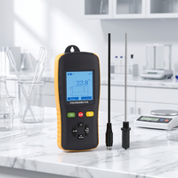 Alat Uji Suhu dan Kelembapan PT100, Instrumen Pengujian Termometer Digital Genggam, Pencatat Data untuk HVAC Industri