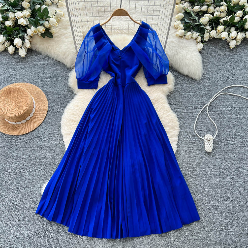 designer chiffon elegant dress Elegant Floral Pattern Chiffon A-Line Prom Evening Gowns Dress Designs main image 1