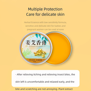 Ungüento refrescante natural para niños bálsamo repelente <span class=keywords><strong>de</strong></span> mosquitos con infusión <span class=keywords><strong>de</strong></span> <span class=keywords><strong>jengibre</strong></span> y ajenjo 30g - Product Image 3