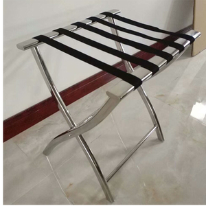 Fournitures pour hôtels et restaurants Porte-bagages en acier inoxydable pour chambres à coucher pour chambre d'hôtel - Product Image 1