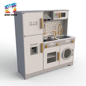 Nouvelle sortie 2020 : <span class=keywords><strong>Cuisine</strong></span> électronique <span class=keywords><strong>en</strong></span> <span class=keywords><strong>bois</strong></span> pour enfants avec machine à glaçons, lave-linge et réfrigérateur W10C514 - Product Image 2