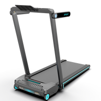 Tapis roulant électrique pliable avec écran LED, inclinaison automatique à 20 %, capacité de charge de 400 lb, moteur 1.0, portable, pour usage domestique