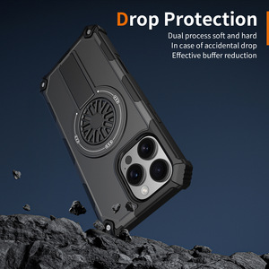 Thiết Kế Mới Quay Con Quay Con Quay Từ Khung Di Động Điện Thoại Di Động Trường Hợp Đối Với iPhone 17 16 15 14 Chống Sốc Di Động Cover Quay Lại Đối Với Samsung - Product Image 6