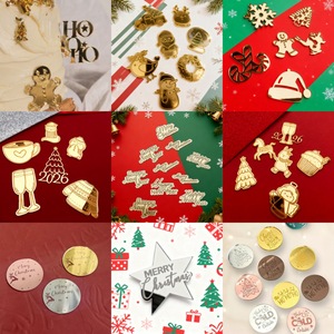 Cross Border Ins Style 2026 Christmas Cupcake Decoration <strong>Spanish</strong> Cupcake Christmas Decoration Party Supplies - Product Image 5