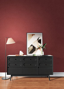Revêtement mural pour tête <span class=keywords><strong>de</strong></span> <span class=keywords><strong>lit</strong></span> <span class=keywords><strong>de</strong></span> <span class=keywords><strong>chambre</strong></span> à coucher, murale décorative pour télévision, <span class=keywords><strong>papier</strong></span> <span class=keywords><strong>peint</strong></span> moderne minimaliste <span class=keywords><strong>de</strong></span> couleur unie - Product Image 4