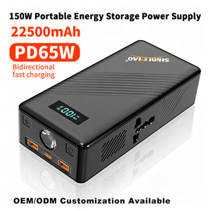 맞춤형 로고 150W 22500mAh 휴대용 리튬 파워 스테이션 PD 65W 고속 충전 미니 휴대용 보조 배터리 파워 스테이션 - Product Image 5