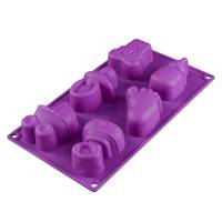 Moule à gâteau en silicone antiadhésif sans BPA, série bébé, 6 cavités, fabriqué par MUYULINS, certifié LFGB Platinum