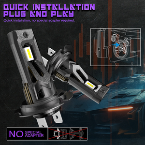 X7SEVEN H4 LED H7 15000LM H8 H11 LED Auto Lampe Phare De Voiture Ampoule HB3 HB4 9005 9006 Mini Taille LED Ampoules 12V LED H7 - Product Image 3