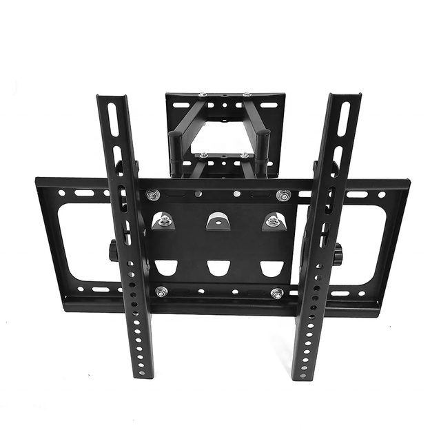 Adjustable Full Motion Alloy Steel Black TV Bracket Tilt Swivel Wall Mount Max VESA 400*400mm 55" LCD TV Mount
