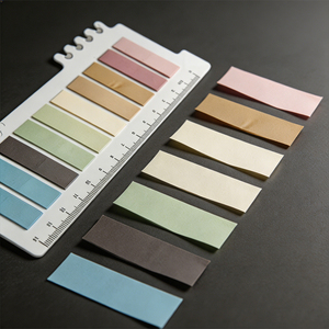 แท็บกั้นหน้ากระดาษแบบมีกาว 10 สี พร้อมไม้บรรทัด SK - Product Image 3