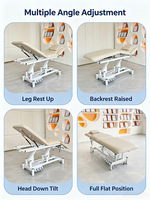 Table de traitement chiropratique électrique à hauteur réglable avec commande au pied, lit de beauté multifonctionnel pour ajustement de la colonne vertébrale et massage
