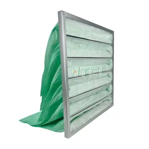 Vendita calda filtro aria lavabile in alluminio telaio HVAC filtro tascabile Non tessuto