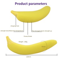 Vibrateur banane auto-chauffant, stimulateur du point G, gode, massage du vagin, stimulateur du clitoris pour femmes, masturbateur