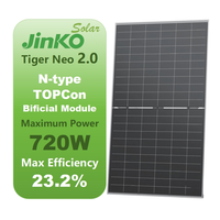 Panneaux solaires photovoltaïques monocristallins bifaciaux de type N Topcon à haute efficacité Jinko JA Trina Canadian Risen Roof 720W 700W