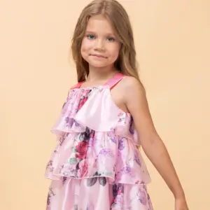 Stilnyashka 23727-1 ropa de verano para niñas, vestidos de princesa encantadores para niñas, vestidos de fiesta de cumpleaños para niñas