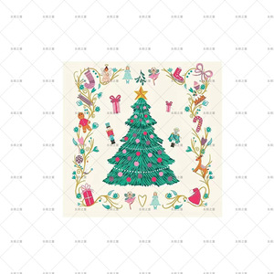 DAMAI Hot Selling Xmas Tree Shape Party Plates Nutcracker Theme Dinner Tableware Party Banner Garland Tableware Sets - Product Image 6