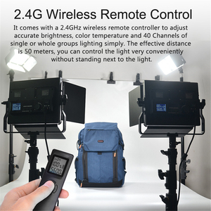 Censreal bicolore 540 perles LED panneau vidéo lumière 3200-5600K Kit d'éclairage pour YouTuber TikTok Studio Vlogger - Product Image 4