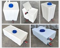 Réservoir d'eau en plastique rectangulaire horizontal du prix usine 70L pour le lavage de voiture