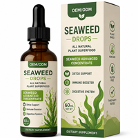 Gouttes d'algues OEM/ODM 60ml – Superaliment végétal entièrement naturel pour la détoxification et le soutien immunitaire – Concentré liquide avancé