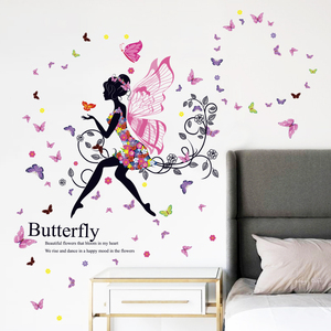 Mural <span class=keywords><strong>de</strong></span> <span class=keywords><strong>Pared</strong></span> con Hada <span class=keywords><strong>de</strong></span> Flores y Alas <span class=keywords><strong>de</strong></span> Mariposa, Belleza <span class=keywords><strong>de</strong></span> Moda con Mariposas Coloridas, Papel Tapiz Decorativo <span class=keywords><strong>para</strong></span> el Hogar, <span class=keywords><strong>para</strong></span> Sala <span class=keywords><strong>de</strong></span> Estar <span class=keywords><strong>de</strong></span> Mujeres - Product Image 3