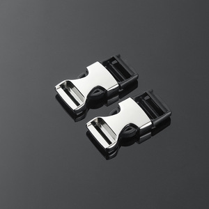 Side Release Buckle Zinc Alloy Silver Adjustable <b>Webbing</b> Buckle For Bags Durable Hardware Fastener - Product Image 2