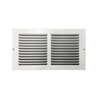 Grilles d'aération carrées en aluminium et acier personnalisées pour systèmes CVC, revêtement poudré, installation facile