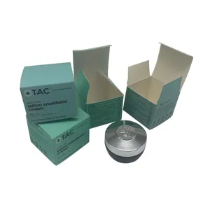 Manufacturer Custom Product Packaging Printed Collapsible Skin Care Face Cream Paper Box Customized Cosmetic Box