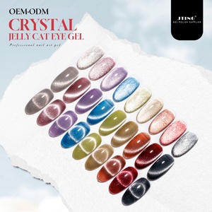 JTING 2024 Nueva Colección de Esmaltes de Gel de Ojos de Gato con Cristales en 9 Colores, Diseño OEM Gratuito, Esmalte de Gel para Uñas de Marca Privada Única - Product Image 5