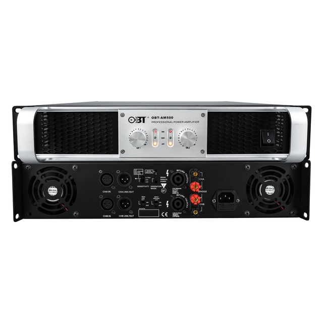 OBT-AM500 8 Ohm AM Series Pro Audio Sound System 2channel Class H Powered Amplifier Equipment