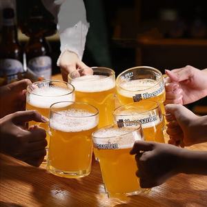 Vente en gros Pub Chope à bière 500ML Classic Barware Tasse en <span class=keywords><strong>verre</strong></span> à bière personnalisée <span class=keywords><strong>Hoegaarden</strong></span> - Product Image 5