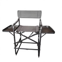 Chaise de salon pliable moderne et durable en alliage d'aluminium pour salon de coiffure, salon de beauté, chaise de réalisateur