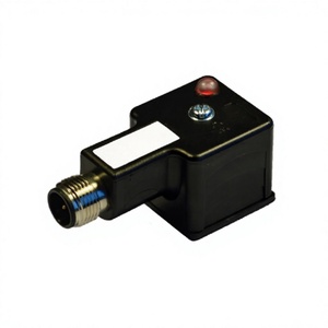 Connecteur solénoïde M12 EB-G1N02L01C-12MD, forme A, étanche IP67, connecteur mâle avec varistor LED - Product Image 1