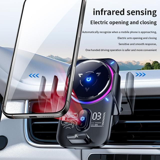 Charger Adjustable Universal Mobile Phone Charger ABS Material Smart for Car Magnetic Cool Car Mounting Bracket 2026 Trends