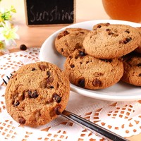 Vente en gros de boîtes de biscuits aux pépites de chocolat ronds et moelleux de 170 g, collation sucrée pour les loisirs quotidiens