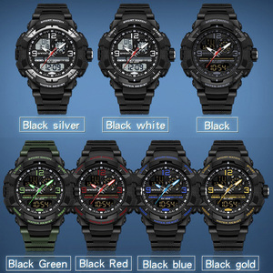 SANDA 6130 นาฬิกาอิเล็กทรอนิกส์สำหรับกีฬากลางแจ้งปีนเขา นาฬิกาข้อมือมัลติฟังก์ชั่นกันน้ำพร้อมไฟส่องสว่าง - Product Image 3