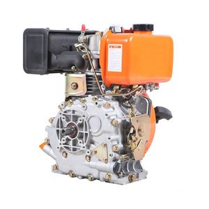 Moteur de tondeuse à gazon diesel 11HP 188FA monocylindre 4 temps 7kW refroidi par air, démarrage au pied, norme d'émission Euro 5, roulement central - Product Image 3
