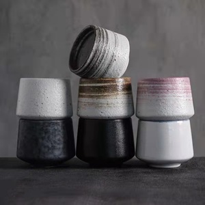 Tazas al por mayor, taza de café Espresso de 200ml, taza de té de cerámica con logotipo personalizado de estilo japonés para el hogar - Product Image 1