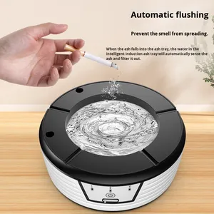 Cendrier intelligent multifonctionnel pour la maison, filtration par circulation, élimination des odeurs de fumée, alimentation USB, design minimaliste, vente en gros - Product Image 6