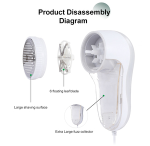 Removedor de Pelusas Eléctrico Portátil de Seis Cuchillas para Suéteres - Product Image 3