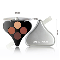 CC30605 Palette de fards à paupières scintillants de marque propre, poudre d'ombre à paupières lumineuse personnalisée, échantillon de maquillage sec moyen pour vente en gros