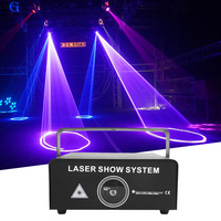 Lumière laser LED RGB DMX512 100W 500MW activée par le son pour mariage, fête, club, événement