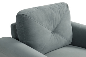 Custom 3 <strong>Piece</strong> Sofa <strong>Set</strong> in Light Grey Polyester Fabric with Cushions Backrest 3-Seater Sofa and <strong>2</strong>-Seater Sofa <strong>Couches</strong> <strong>Set</strong> - Product Image 3