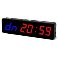 Chronomètre numérique magnétique à piles Jhering, très vendu, pour la douche, la cuisine, la table, la salle de sport, affichage de l'heure, minuterie